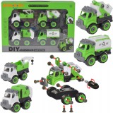 Jucării educative Set de construcție cu vehicule de urgență de demontat