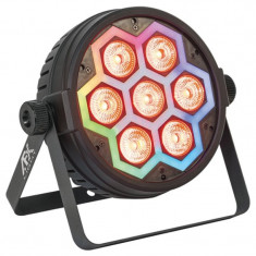 Par LED RGBW AFX, 7 x 10 W, efect stroboscopic, 12/17 canale DMX