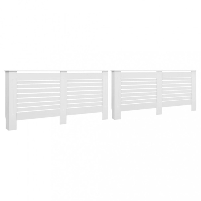 Masti de calorifer, 2 buc., alb, 172 x 19 x 81,5 cm, MDF