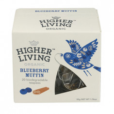 Ceai premium BLUEBERRY MUFFIN eco, 20 plicuri, Higher Living foto