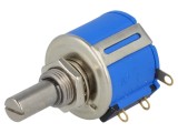 Potentiometru axial multitura 10k&Omega; 2W 5% linear 6,35mm