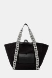Coccinelle geantă de bumbac C-BOUNCE CANVAS culoarea negru, SXG 11 01 01