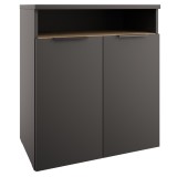 Cumpara ieftin Comoda DTD antracit stejar cremona Adapo 67x40x75,5 cm