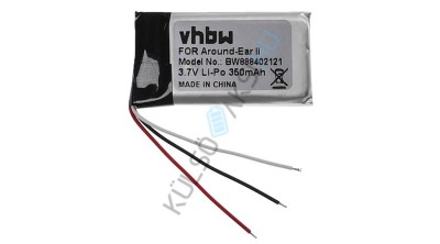 Baterie de &amp;icirc;nlocuire pentru căști fără fir VHBW pentru Bose AHB571935PCT-01 - 350 mAh 3,7 V Li-polimer foto