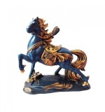 Cumpara ieftin Statueta in forma de Cal, Albastru, 26 cm, TT031