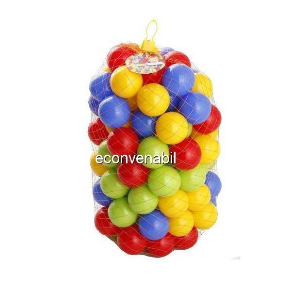 Set 50 Mingi de Plastic Colorate 7cm Set 50 Mingi de Plastic Colorate 7cm