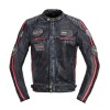 Geaca Moto Barbati Piele W-TEC B-STAR Shibenick Neagra Protectii CE, Captuseala Termica Detașabilă, Croiala Ergonomica, Buzunare Multiple