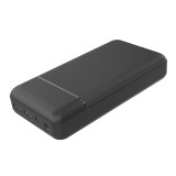 Baterie externa, powerbank Platinet 45724, 30000 mAH li-polimer, 2 x USB, 1 x Type C, 1 x microUSB, LED, negru