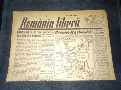 ZIAR ROMANIA LIBERA 21 FEBRUARIE 1945 foto