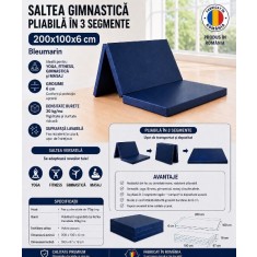 Saltea gimnastica pliabila 200x100x6 cm
