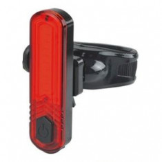 Stop - cavalier baterie reincarcabila prin usb 10 cob chips - rosii 30 lumeni 4 modalitati iluminare