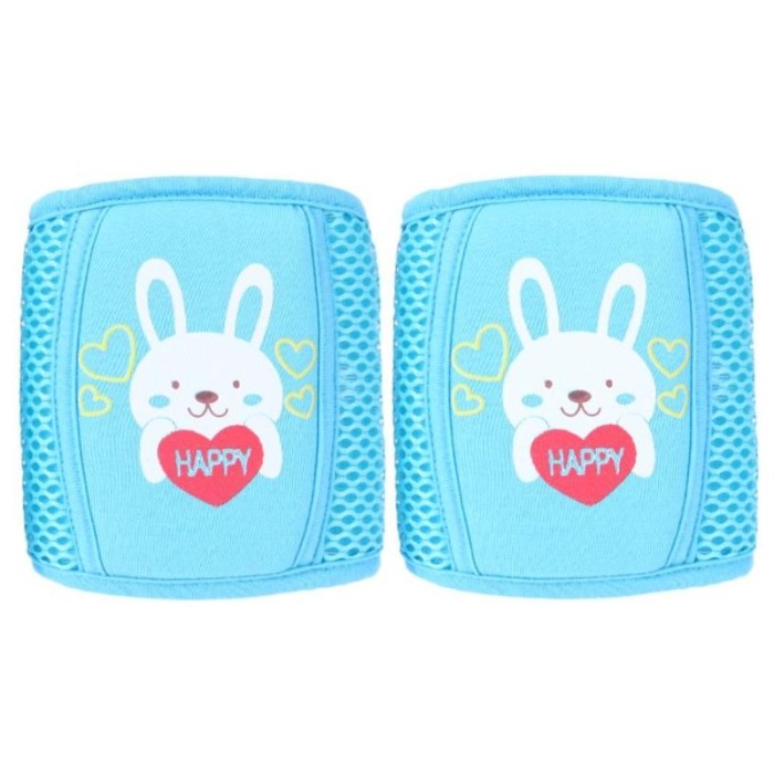 Set 2 bucati genunchiere anti-alunecare si protectie genunchi bebe-ALBASTRU