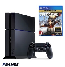 Consola Sony Playstation 4 Ps4 500gb + Controller + Just Cause 3 Gold Edition PlayStation 4, Second-Hand