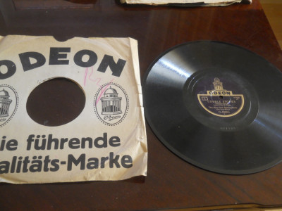 Placa patefon/gramofon Odeon-Foxtrot,in coperti originale o sparatura! colectie! foto