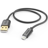 Cablu De Incarcare Hama , USB-A - tip Lightning, 1,5M, Negru