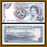 !!! RARR : ISLE OF MAN - 1 POUND (2009) - P 40 c - UNC / SERIA AA // NU TRIMIT PRIN CURIER