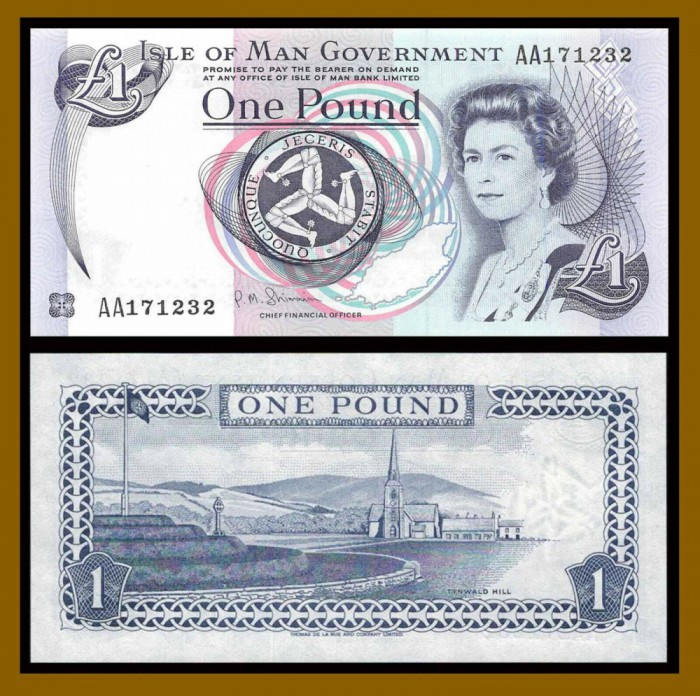!!! RARR : ISLE OF MAN - 1 POUND (2009) - P 40 c - UNC / SERIA AA