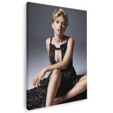 Tablou Scarlett Johansson actrita 2097 Tablou canvas pe panza CU RAMA 50x70 cm