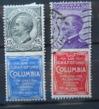 CV1 ITALIA TIMBRE CU RECLAMA, Stampilat