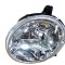 Far Daewoo Matiz 1998-2008, partea stanga cu reglaj electric, tip bec H4, carcasa neagra, DEPO 222-1107L-LD-EM