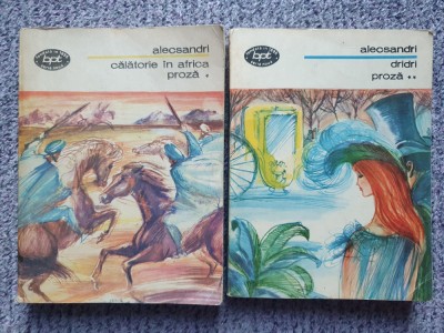 CALATORIE IN AFRICA - V. ALECSANDRI - 2 volume, BPT 4-5, 654 pag, stare buna foto