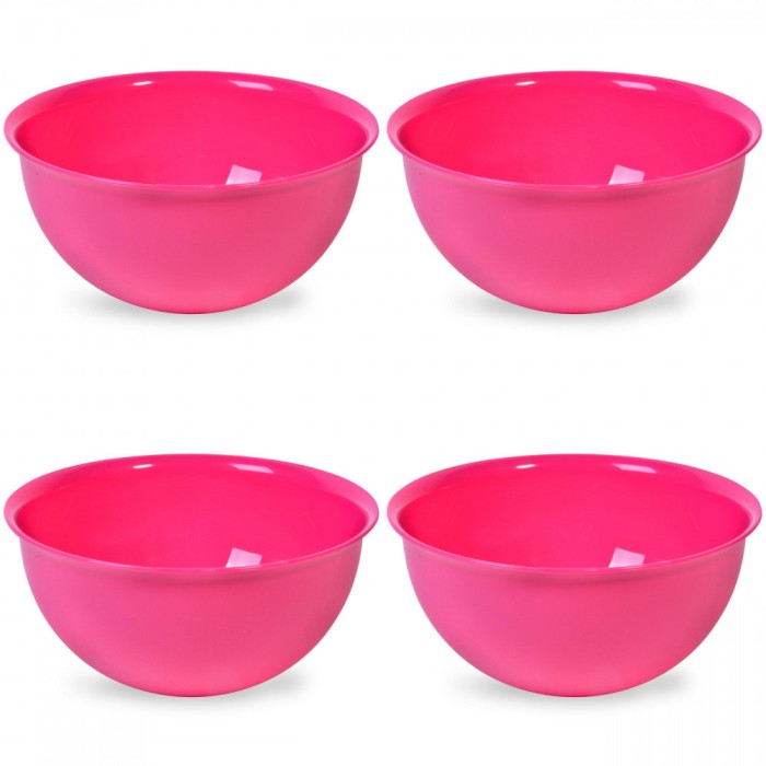 Set boluri, 4 piese, 1L, Plastic, Fucsia