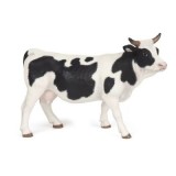 Figurina Papo vacuta cu blana alba si neagra