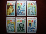 TOGO 1966 SERIE CRUCEA ROSIE NEDANTELATE