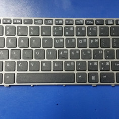 Tastatura laptop noua HP Elitebook Folio 9470m Silver Frame Black (Without point stick, OEM) US