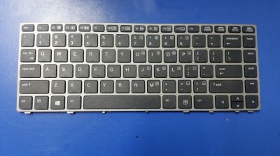 Tastatura laptop noua HP Elitebook Folio 9470m Silver Frame Black (Without point stick, OEM) US foto