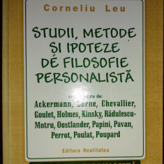 Studii, metode şi ipoteze de filosofie personalistă