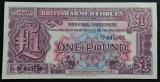 BANCNOTA MILITARA 1 POUND - MAREA BRITANIE, anul 1948 * cod 385 - seria 2 = UNC