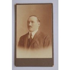 CDV Atelier Romania Frații Ioanovics Cluj Kolozsvar - Bărbat cu mustață (2)