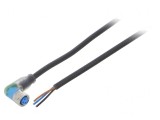 Cablu de Conectare M8 3 PIN 10m Unghiular 4A -40&divide;80&deg;C