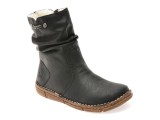 Ghete RIEKER negre, Z3771, din piele ecologica