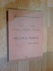 a8 Mecanica tehnica - pentru subingineri - N. Mosu , Gh. Deliu