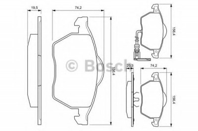 Set placute frana,frana disc SKODA OCTAVIA I Combi (1U5) (1998 - 2010) BOSCH 0 986 494 018 foto