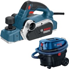 Bosch GHO 26-82 D + GAS 12-25 PL - Rindea electrica 710 W 82 mm + Aspirator umed-uscat 1250 W 200 mbar 25 l priza scule electrice