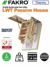 Scara modulara din lemn, Fakro, Model LWT Passive House Fakro foto
