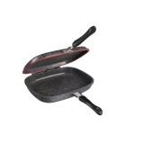 Tigaie dubla din aluminiu marmorat 32 CM Bohmann
