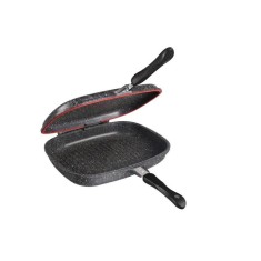 Tigaie dubla din aluminiu marmorat 32 CM Bohmann
