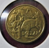 AUSTRALIA 1985 1 dollar - Elizabeth II (293), Australia si Oceania, Bronz-Aluminiu