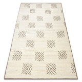 Covor PURE pătrate geometric 5842-17731 cremă / bej, 120x160 cm, Dreptunghi, Poliester