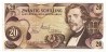 Austria 20 Schilling 1967, Seria 101735, Bancnota din Europa