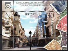 IUGOSLAVIA 2002, Expo Filatelica JUFIZ XI, timbru/timbru, serie neuzata, MNH