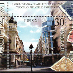 IUGOSLAVIA 2002, Expo Filatelica JUFIZ XI, timbru/timbru, serie neuzata, MNH