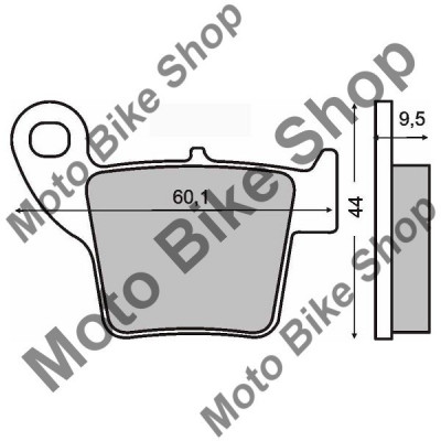 MBS Placute frana sinter Honda CR 250 spate, Cod Produs: 225100663RM foto