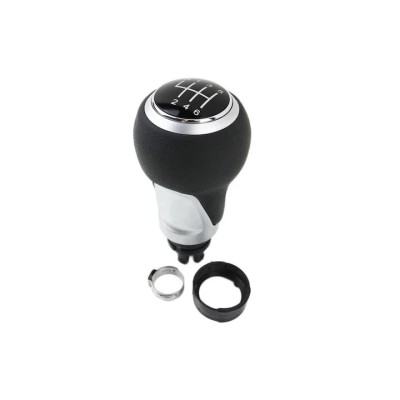 Bile de schimbator Emzone pentru Audi A3 8P A4 B8 A5 Q3 Q5 A6, 6 trepte, piele neagra foto