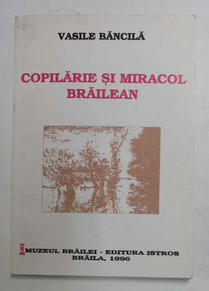 COPILARIE SI MIRACOL BRAILEAN de VASILE BANCILA , 1996