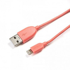 Cablu de date Serioux Lightning MFI 1m Pink foto